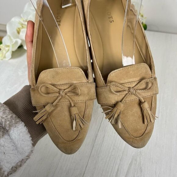 Talbots Women’s Francesca Tan Suede Leather Driving Flat Size 8.5 - Picture 8 of 10